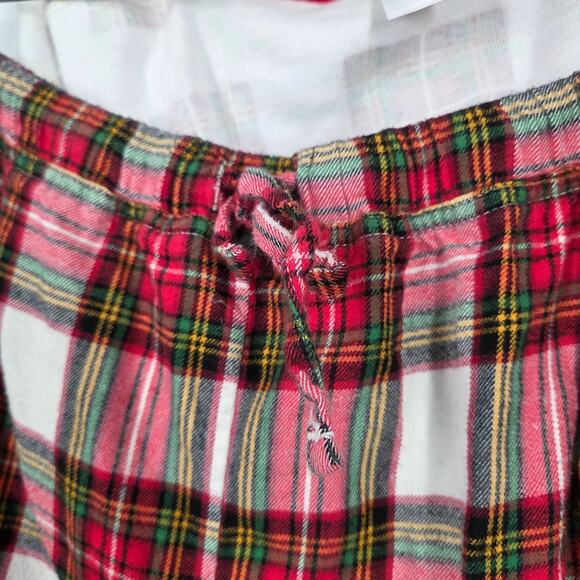 Hanna Anderson Adult Men’s XXL Christmas Plaid Pajama Set Flannel Red - Picture 6 of 8